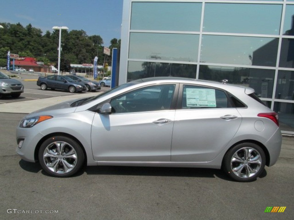 2013 Elantra GT - Shimmering Air Silver / Black photo #2