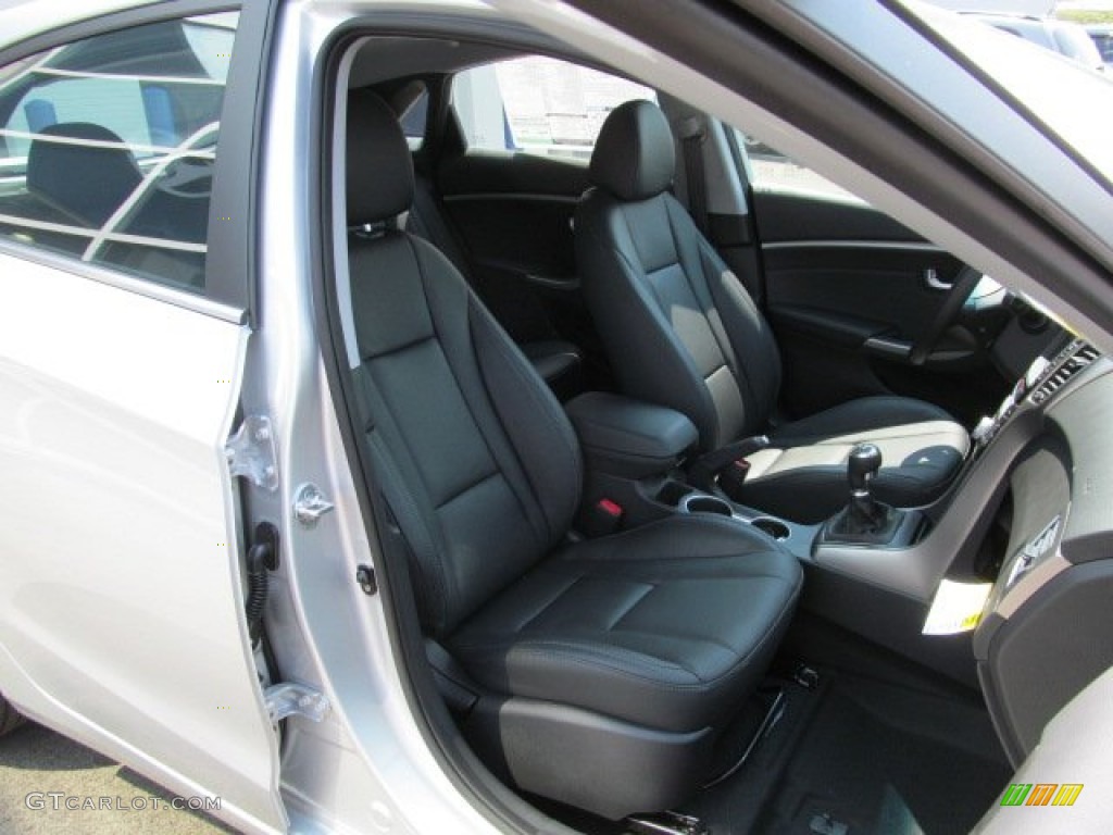 2013 Elantra GT - Shimmering Air Silver / Black photo #5