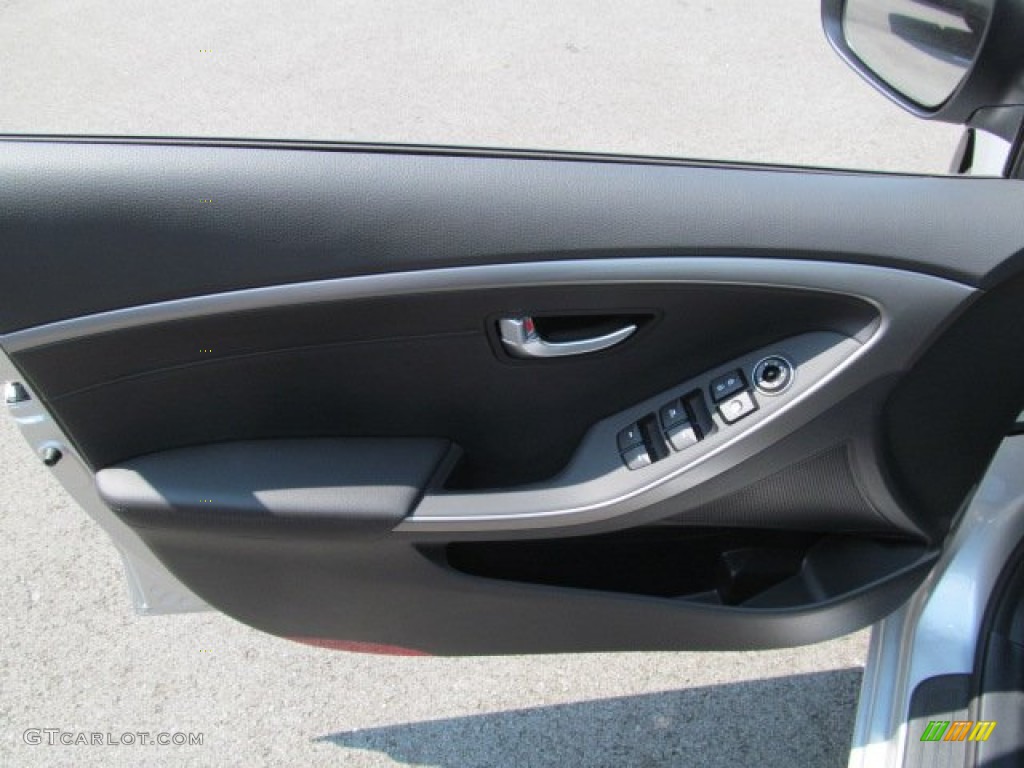 2013 Elantra GT - Shimmering Air Silver / Black photo #8