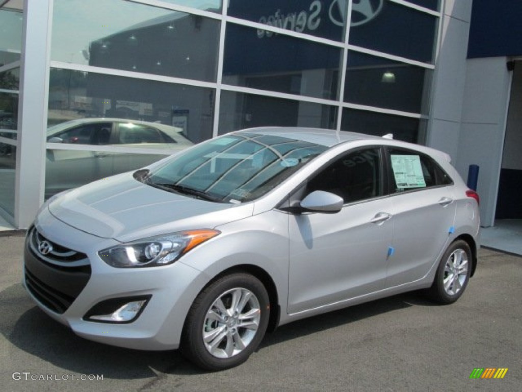 2013 Elantra GT - Shimmering Air Silver / Black photo #1