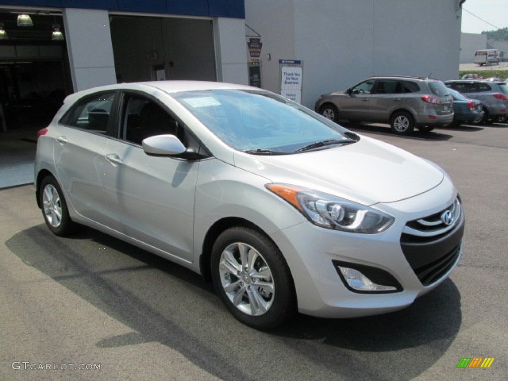 2013 Elantra GT - Shimmering Air Silver / Black photo #3