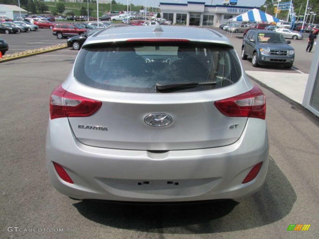 2013 Elantra GT - Shimmering Air Silver / Black photo #4