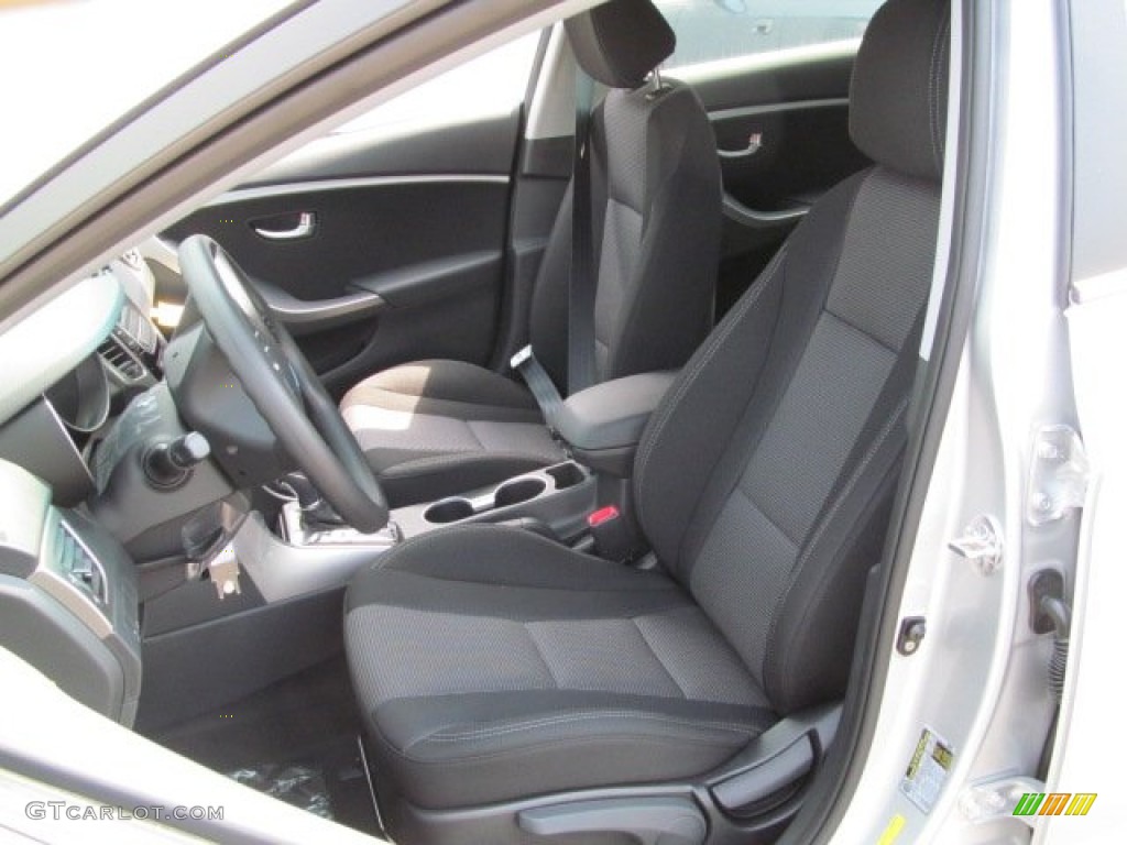 2013 Elantra GT - Shimmering Air Silver / Black photo #5