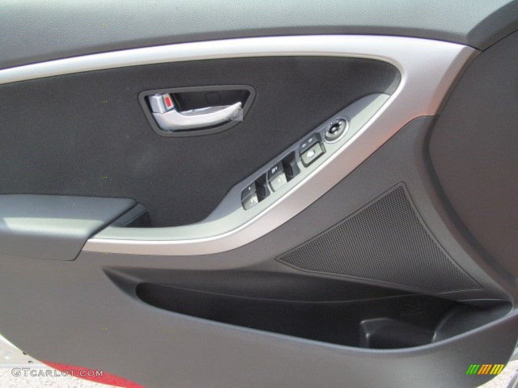 2013 Elantra GT - Shimmering Air Silver / Black photo #7