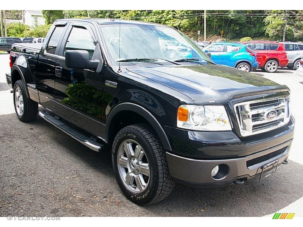 2006 F150 FX4 SuperCab 4x4 - Black / Medium/Dark Flint photo #12