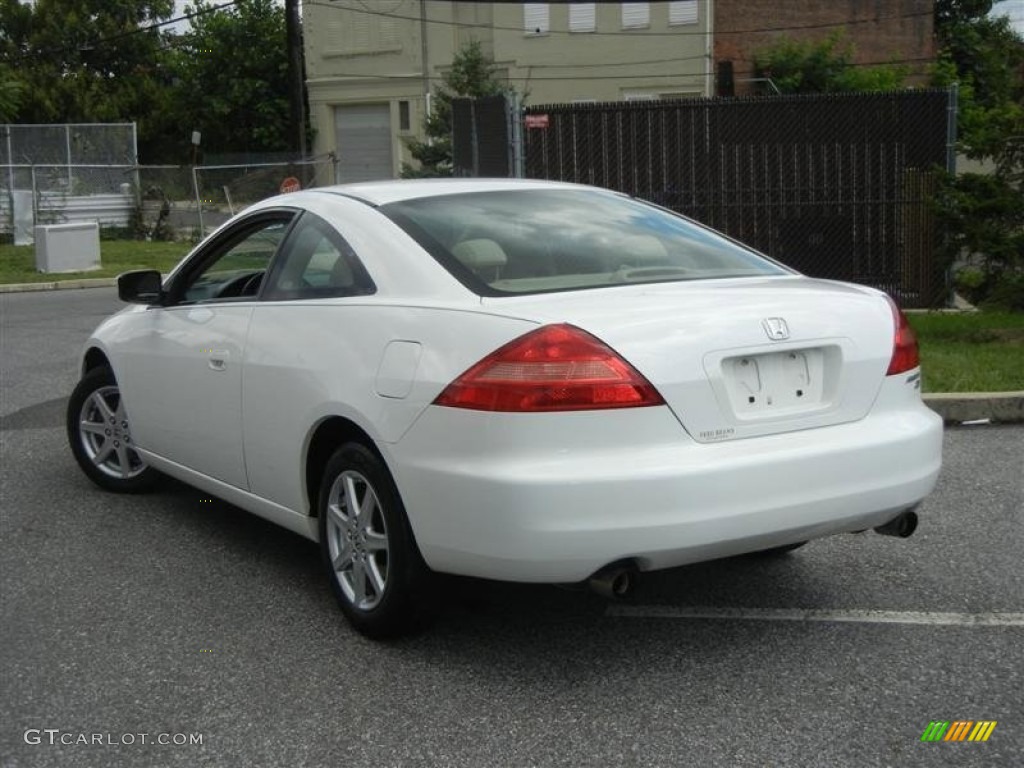 2003 Accord EX V6 Coupe - Taffeta White / Ivory photo #3