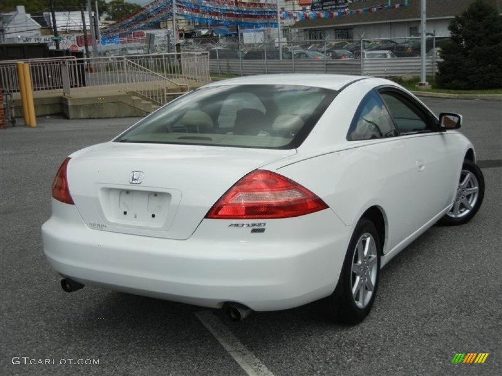 2003 Accord EX V6 Coupe - Taffeta White / Ivory photo #4