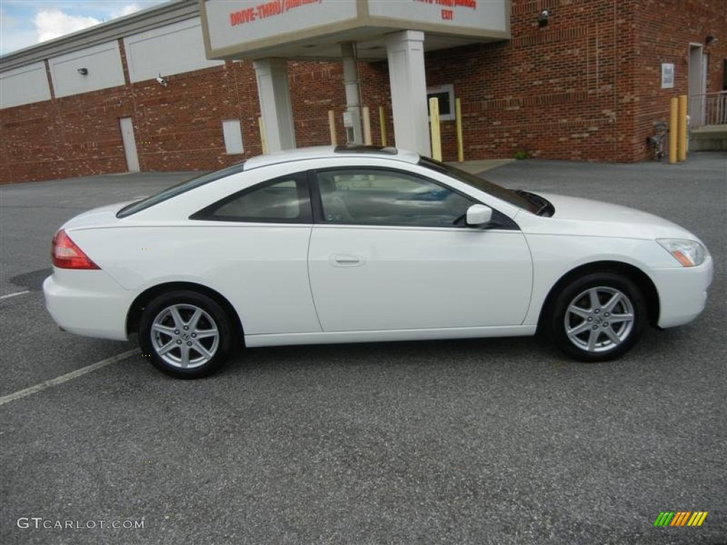2003 Accord EX V6 Coupe - Taffeta White / Ivory photo #17