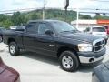 2008 Brilliant Black Crystal Pearl Dodge Ram 1500 ST Quad Cab 4x4  photo #3