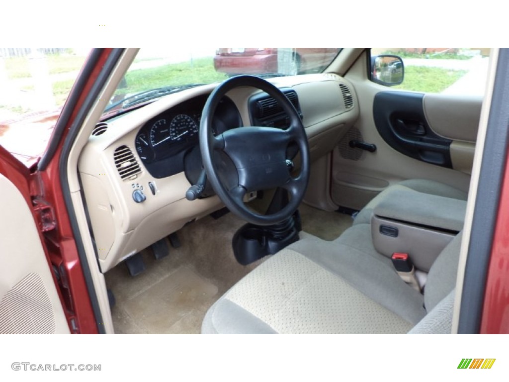 Beige Interior 1998 Mazda B-Series Truck B2500 SX Regular Cab Photo #69987178