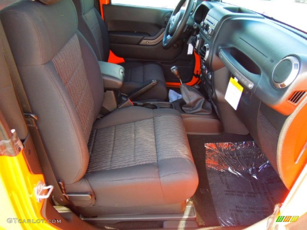 2012 Wrangler Sport 4x4 - Crush Orange / Black photo #20