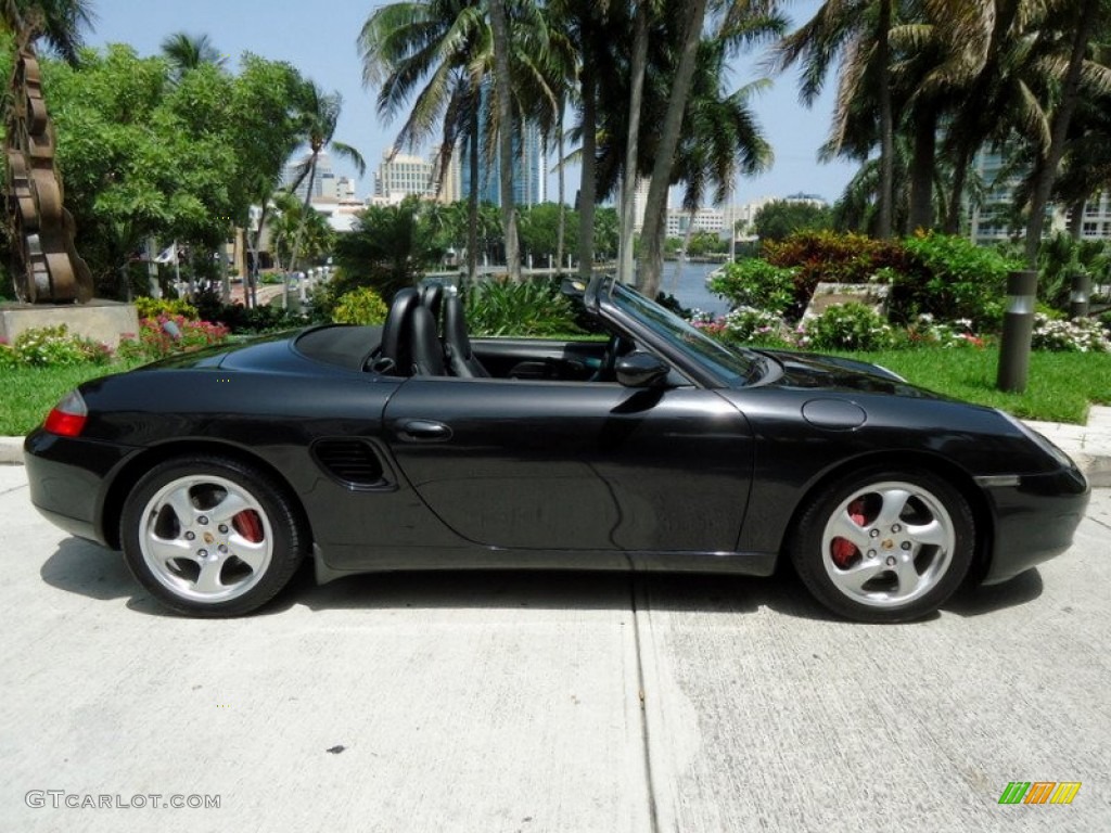 Basalt Black Metallic 2002 Porsche Boxster S Exterior Photo #69987835