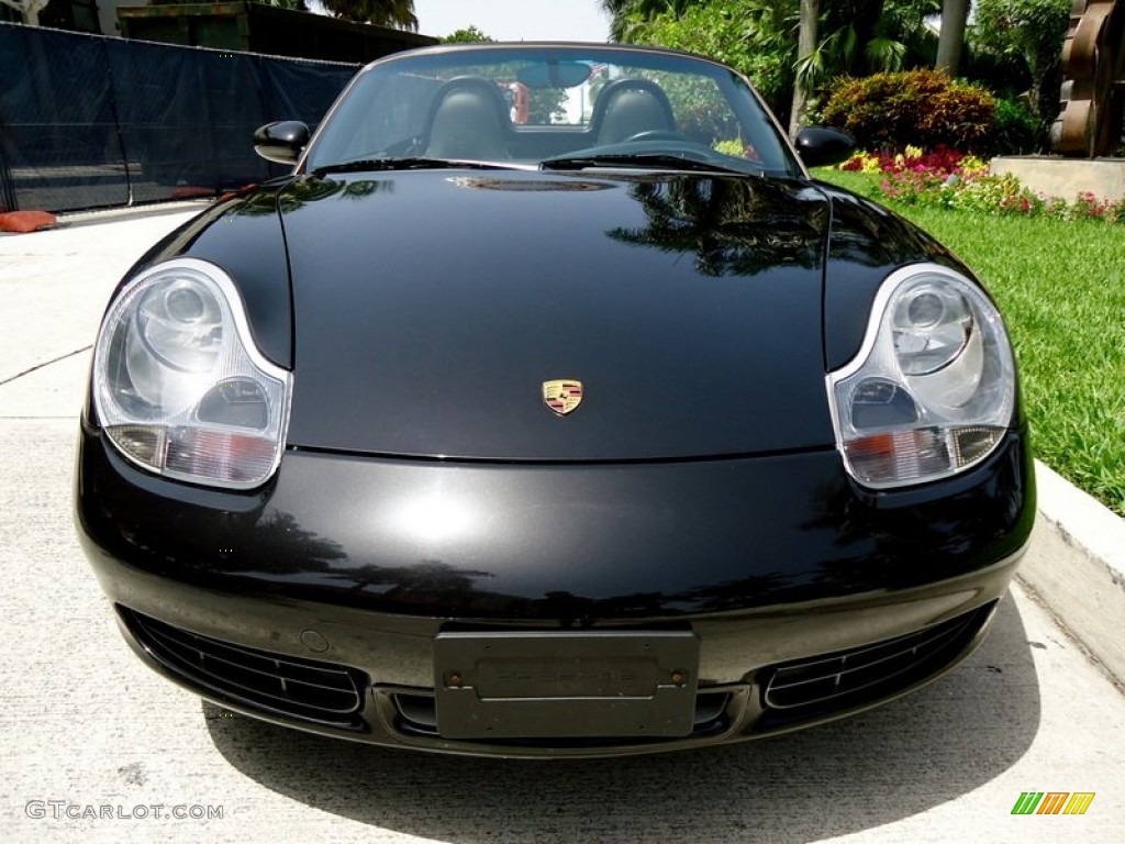 Basalt Black Metallic 2002 Porsche Boxster S Exterior Photo #69987847