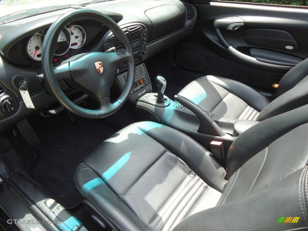 Black Interior 2002 Porsche Boxster S Photo #69987907