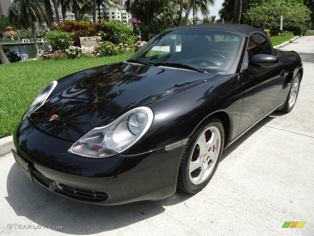 Basalt Black Metallic 2002 Porsche Boxster S Exterior Photo #69987973
