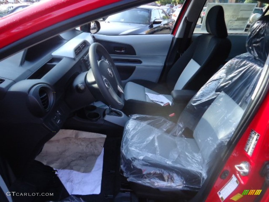 2012 Prius c Hybrid Two - Absolutely Red / Gray photo #16