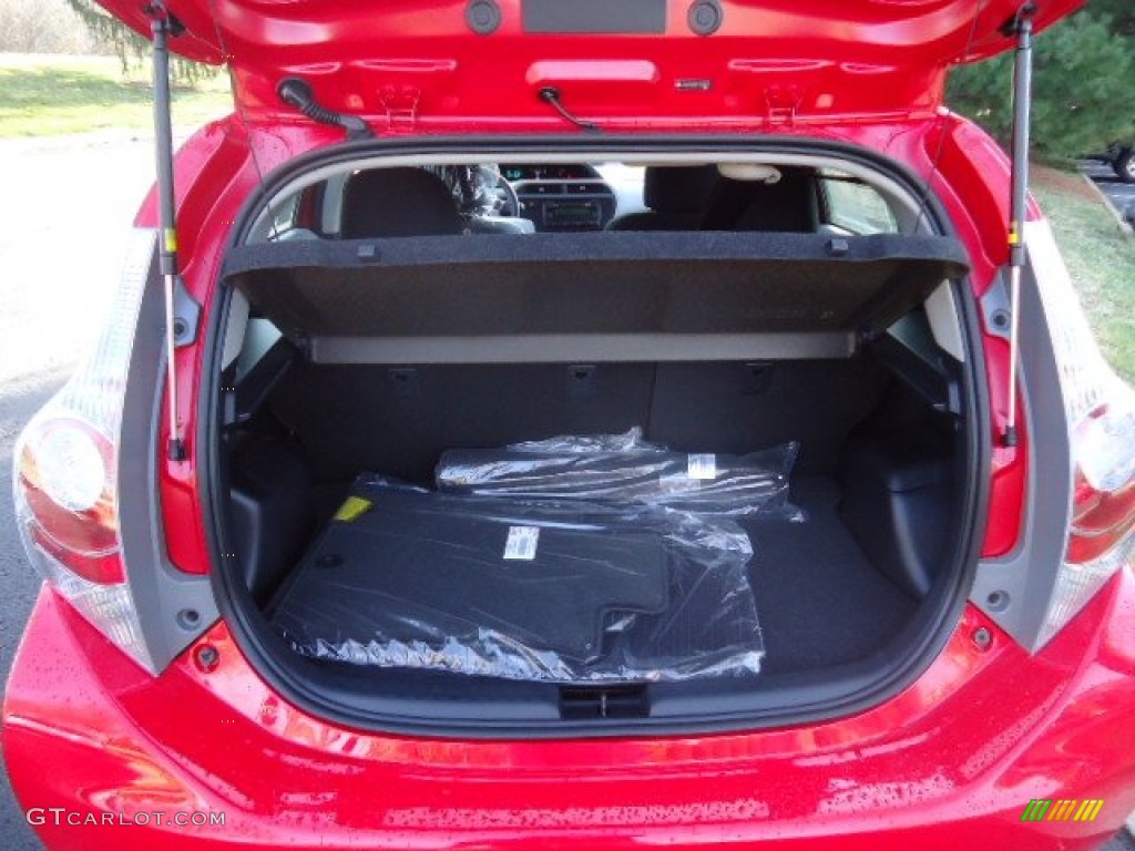 2012 Prius c Hybrid Two - Absolutely Red / Gray photo #18