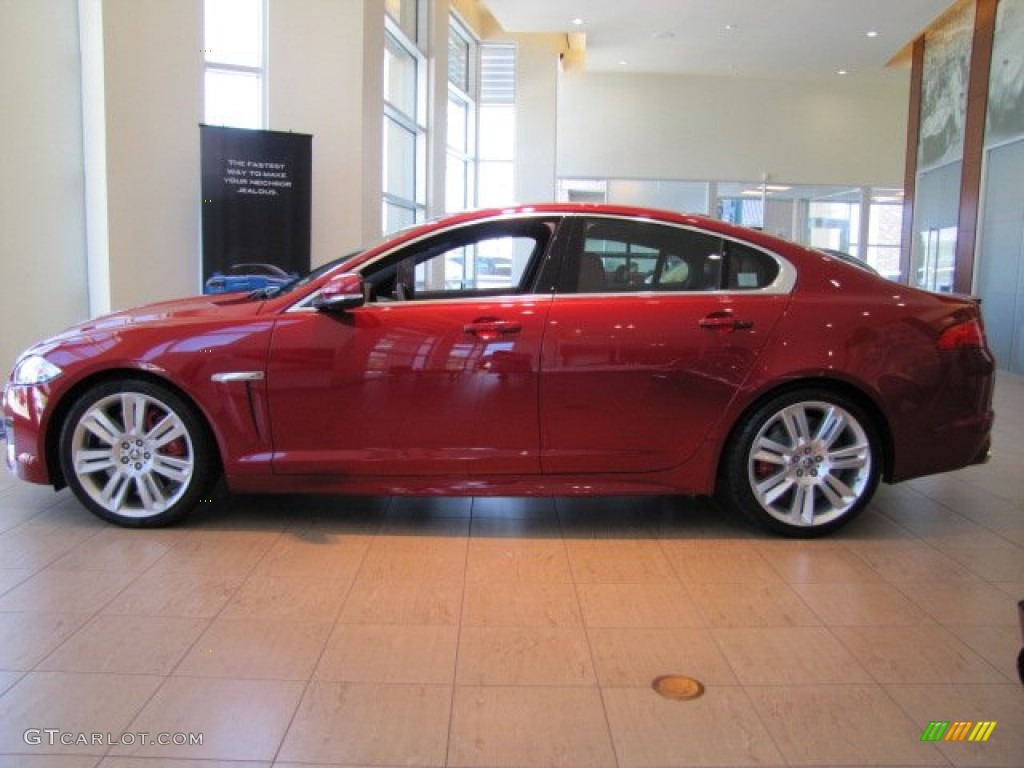 Italian Racing Red Metallic 2012 Jaguar XF XFR Exterior Photo #69991396