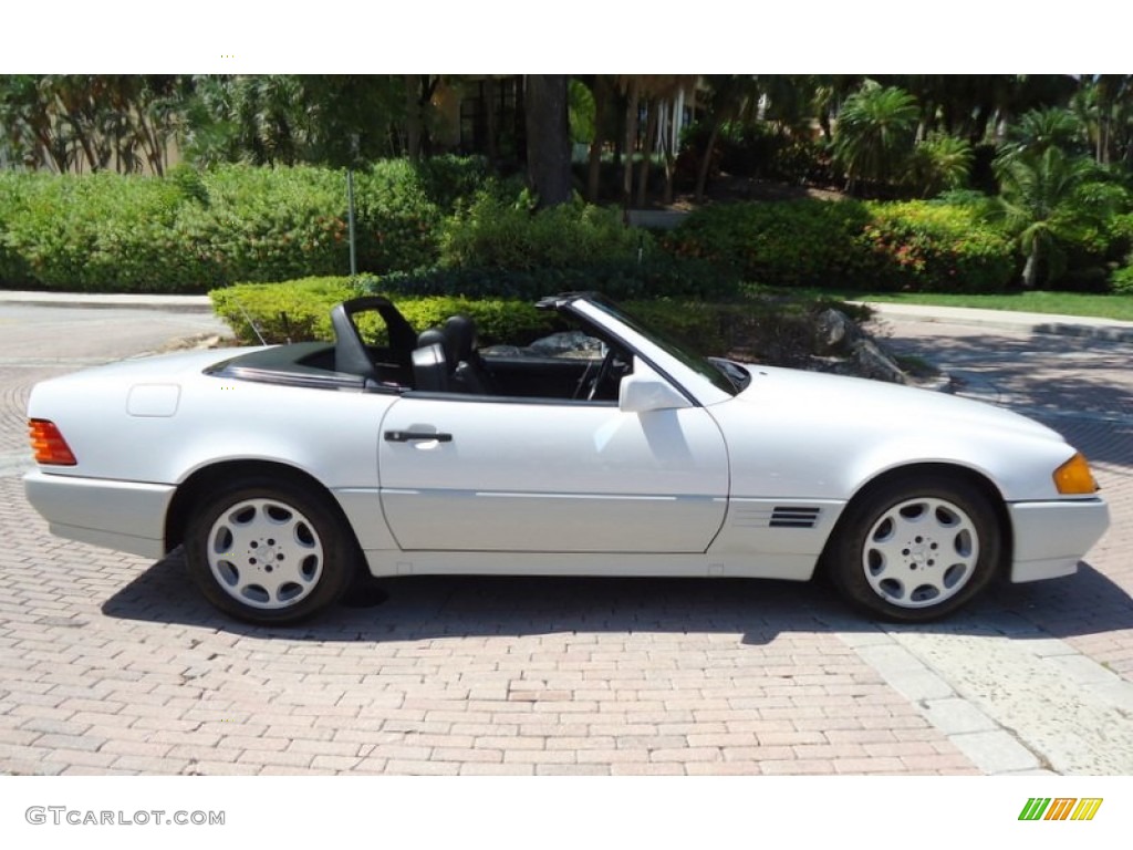 Arctic White 1992 Mercedes-Benz SL 500 Roadster Exterior Photo #69992482