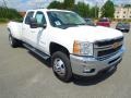 Summit White 2012 Chevrolet Silverado 3500HD LTZ Crew Cab 4x4 Dually