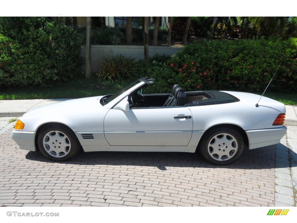 Arctic White 1992 Mercedes-Benz SL 500 Roadster Exterior Photo #69992509