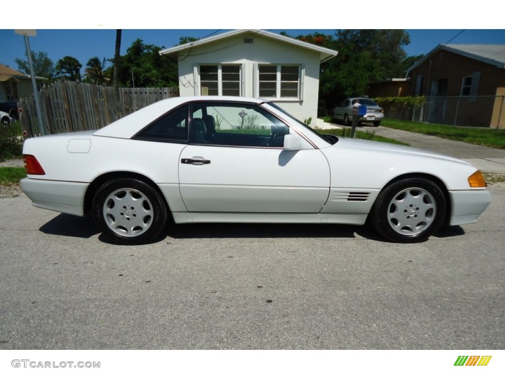 Arctic White 1992 Mercedes-Benz SL 500 Roadster Exterior Photo #69992629