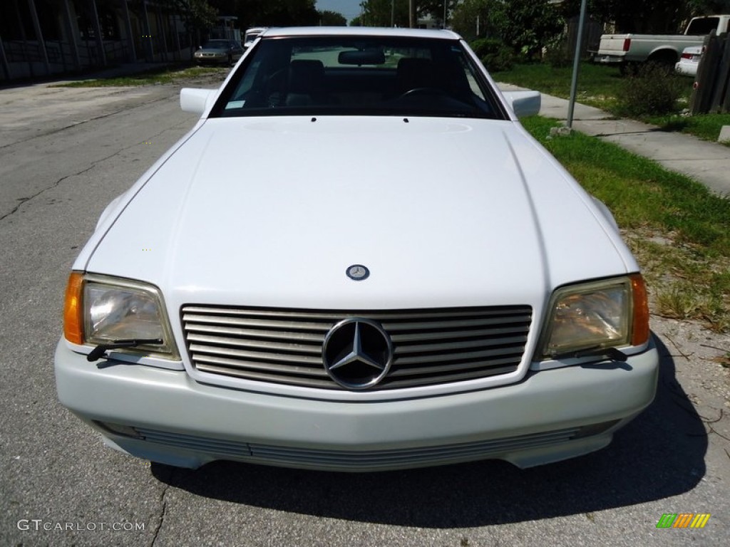 Arctic White 1992 Mercedes-Benz SL 500 Roadster Exterior Photo #69992642