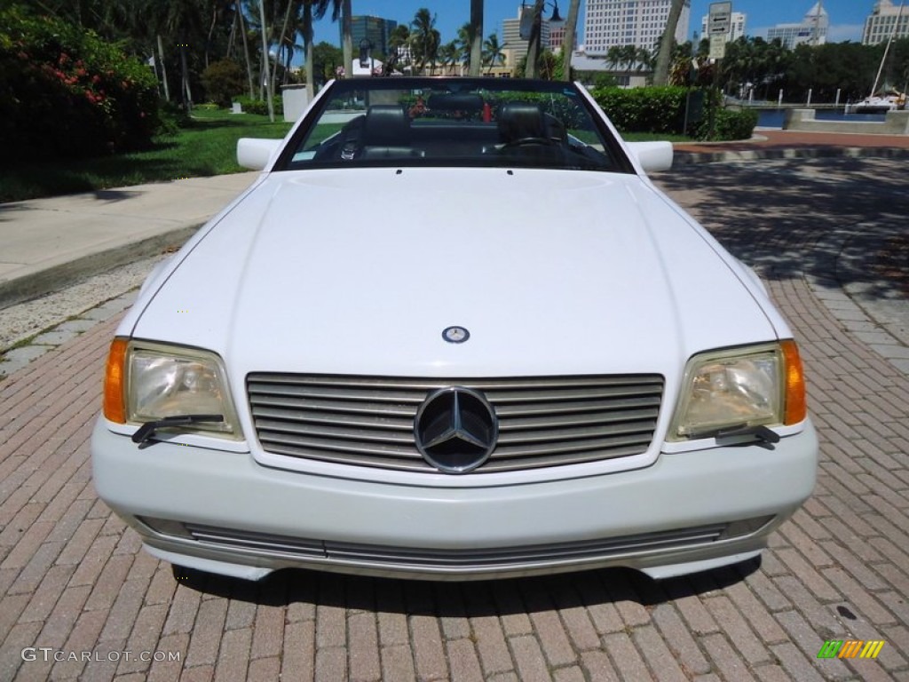 Arctic White 1992 Mercedes-Benz SL 500 Roadster Exterior Photo #69992662