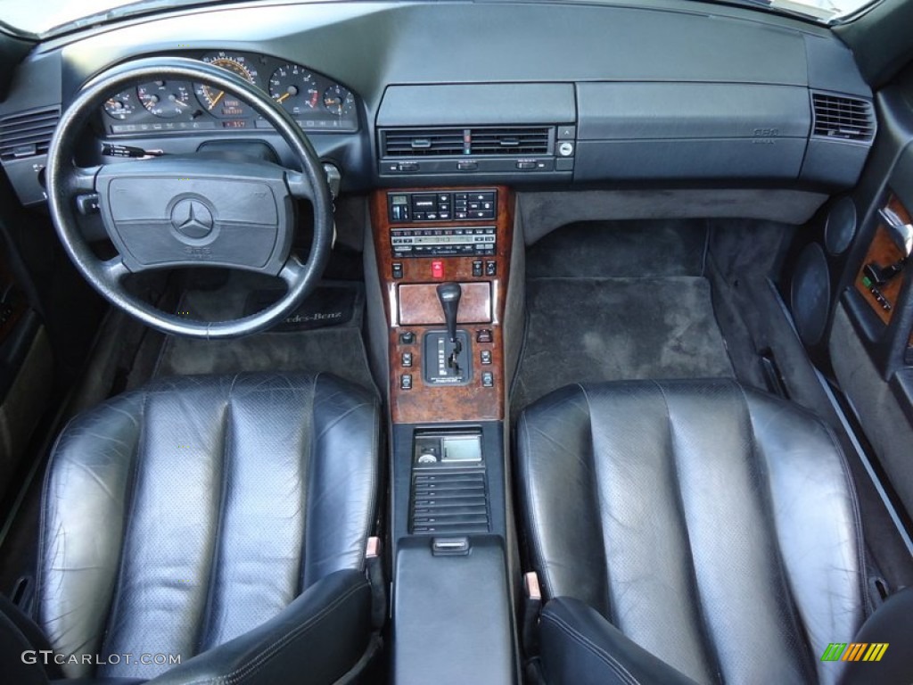 1992 Mercedes-Benz SL 500 Roadster Black Dashboard Photo #69992794