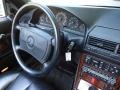 1992 Mercedes-Benz SL Black Interior Steering Wheel Photo