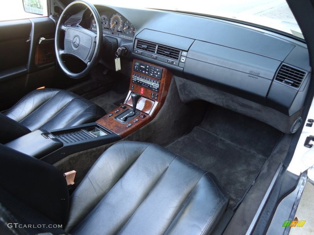 1992 Mercedes-Benz SL 500 Roadster Black Dashboard Photo #69992834