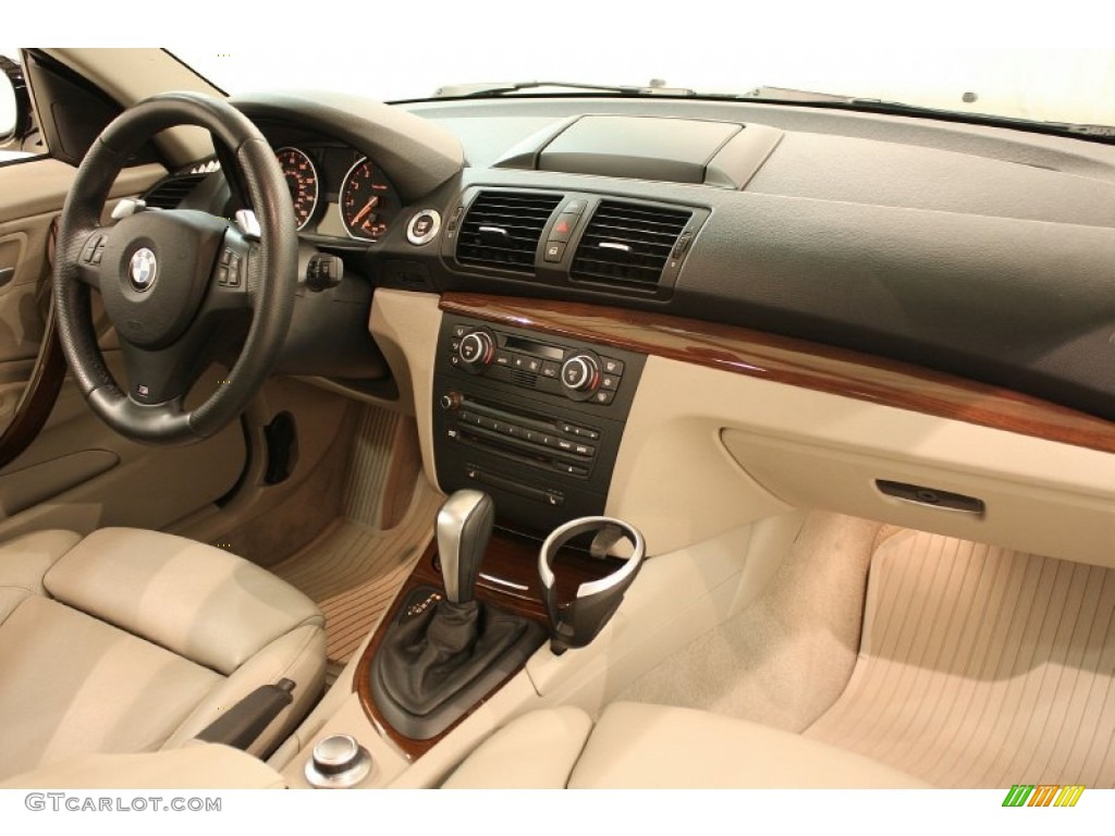 2008 1 Series 135i Coupe - Black Sapphire Metallic / Taupe photo #30