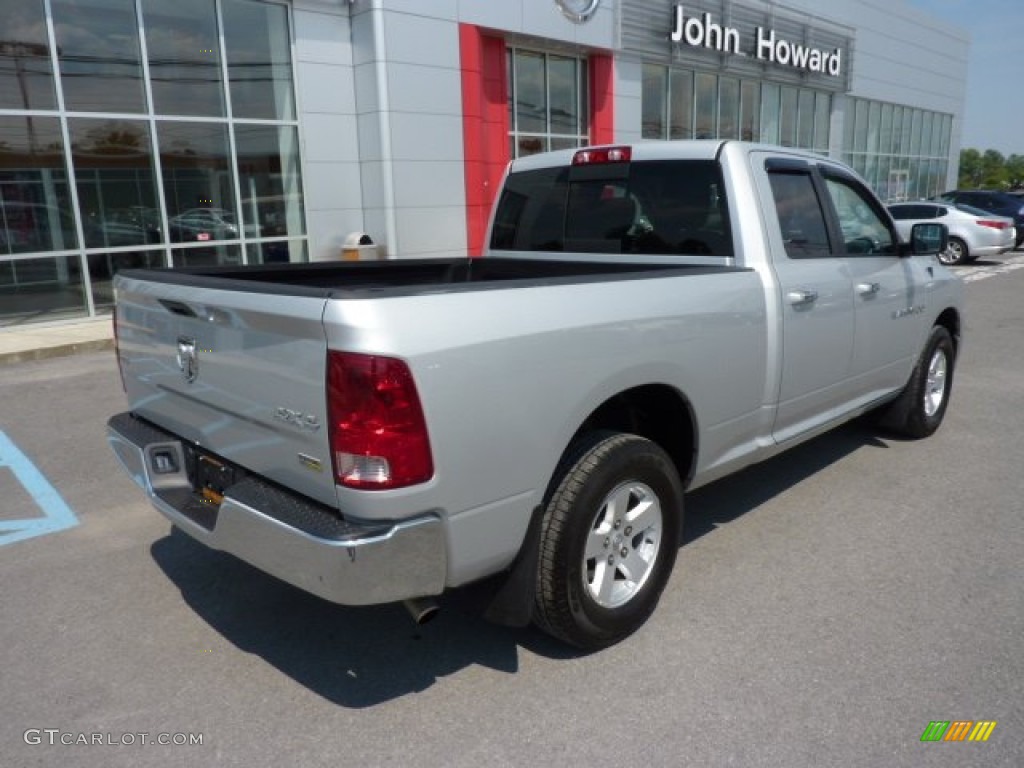 2011 Ram 1500 SLT Quad Cab 4x4 - Bright Silver Metallic / Dark Slate Gray/Medium Graystone photo #11