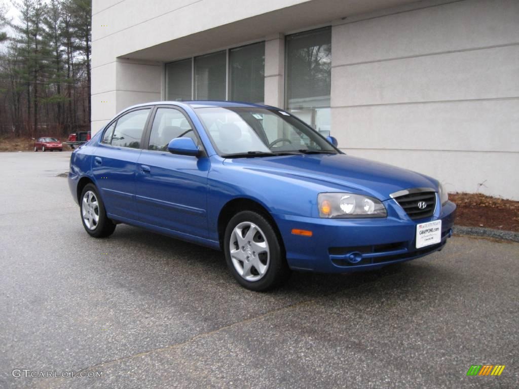 2004 Elantra GLS Sedan - Tidal Wave Blue / Dark Gray photo #1