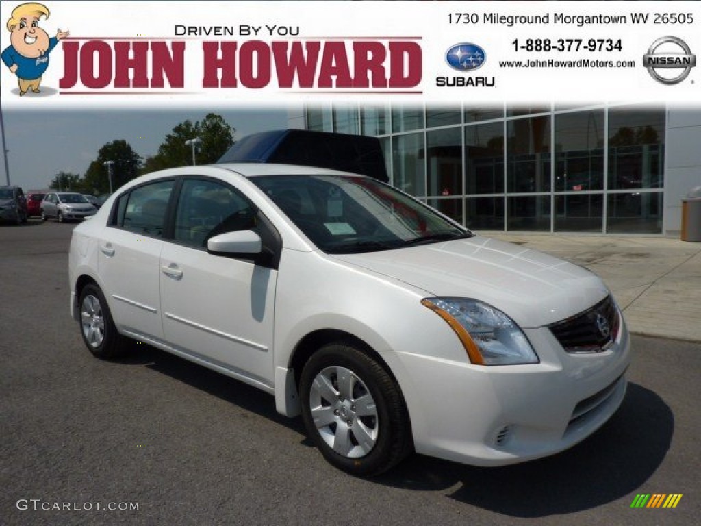 2012 Sentra 2.0 - Aspen White / Charcoal photo #1
