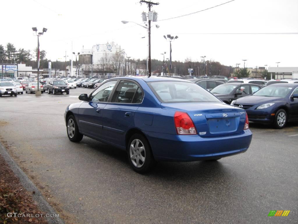 2004 Elantra GLS Sedan - Tidal Wave Blue / Dark Gray photo #9