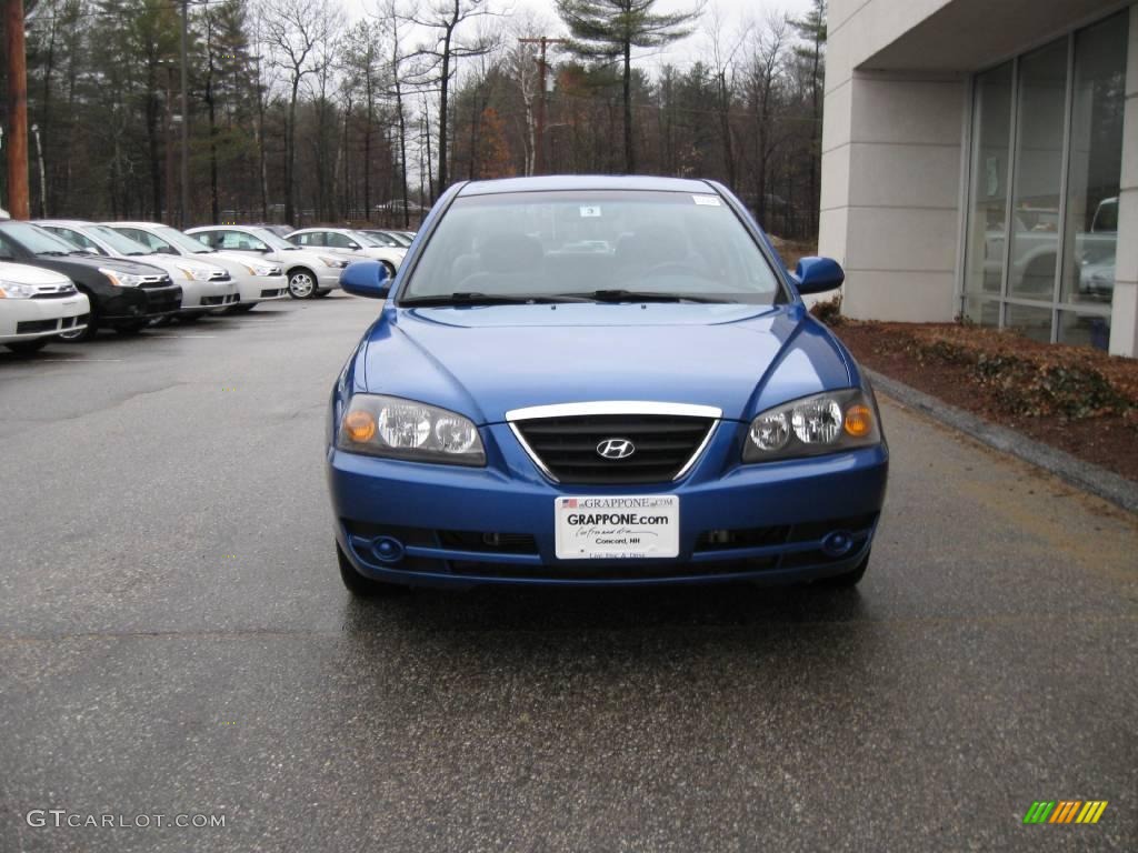 2004 Elantra GLS Sedan - Tidal Wave Blue / Dark Gray photo #11