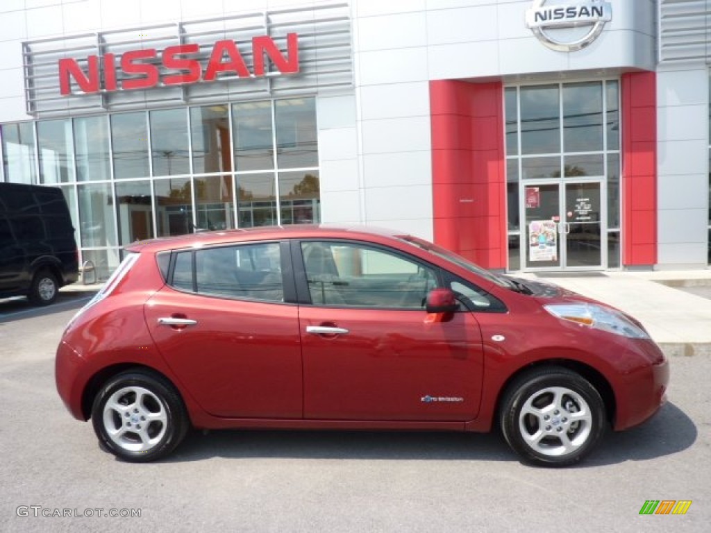 Cayenne Red 2012 Nissan LEAF SL Exterior Photo #69995623