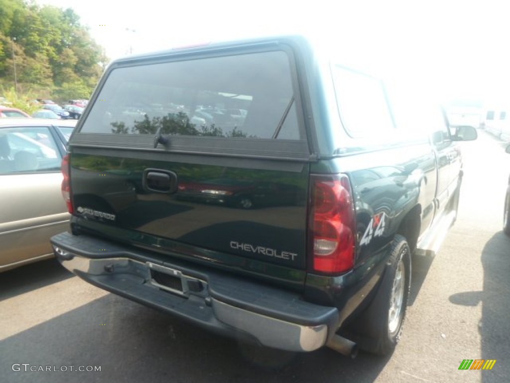2004 Silverado 1500 LS Extended Cab 4x4 - Dark Green Metallic / Dark Charcoal photo #2