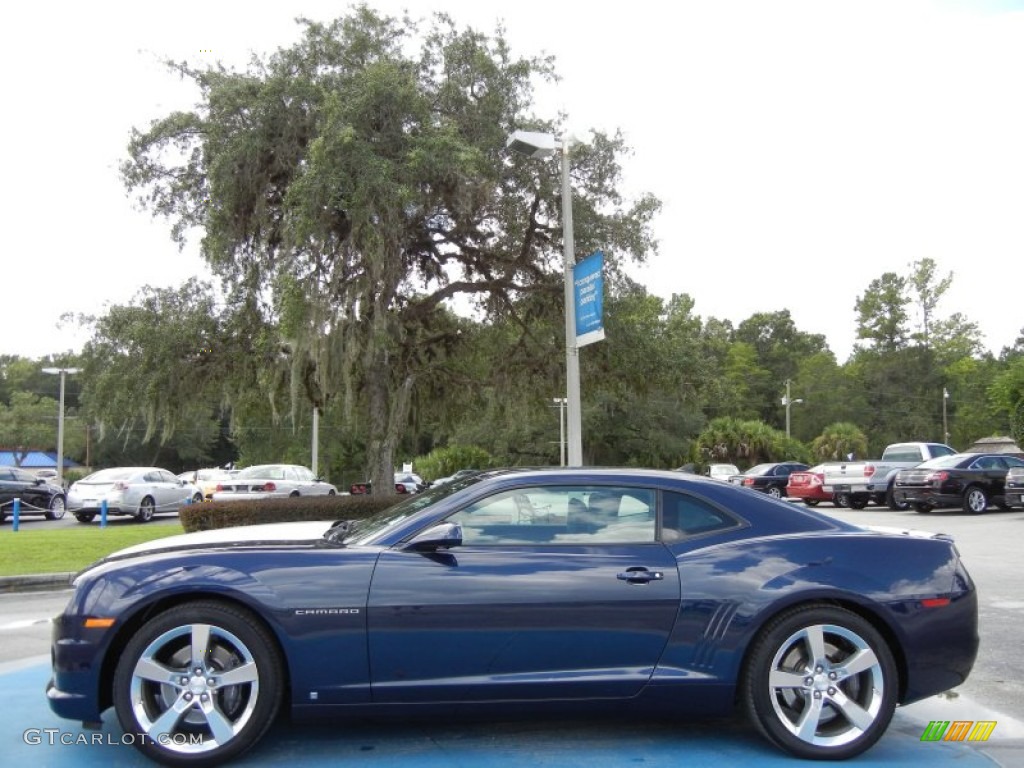 2010 Camaro SS/RS Coupe - Imperial Blue Metallic / Black photo #2