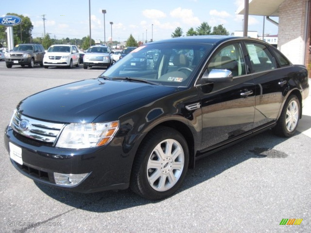 2008 Taurus Limited AWD - Dark Ink Blue Metallic / Medium Light Stone photo #3