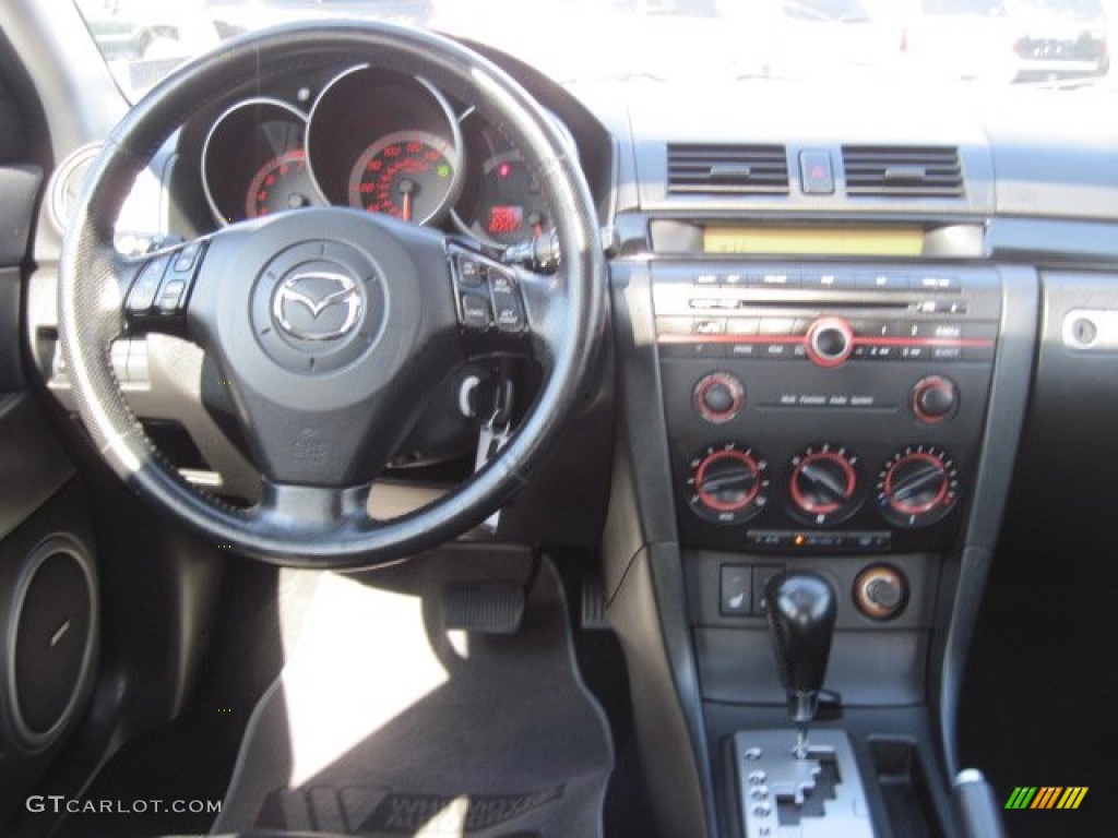 2005 Mazda MAZDA3 SP23 Special Edition Hatchback Black Dashboard Photo #69999622