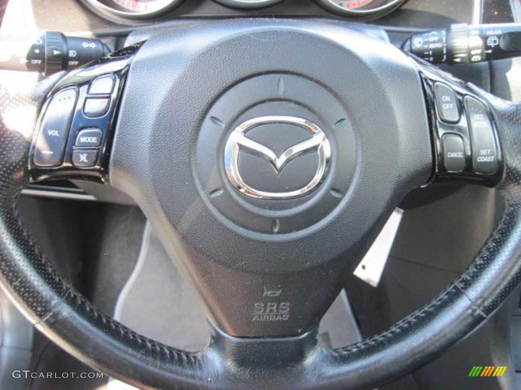 2005 Mazda MAZDA3 SP23 Special Edition Hatchback Black Steering Wheel Photo #69999646