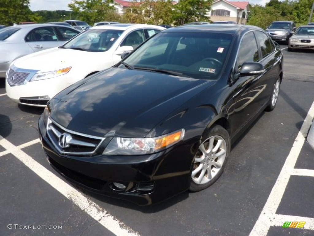 Nighthawk Black Pearl 2007 Acura TSX Sedan Exterior Photo #69999853