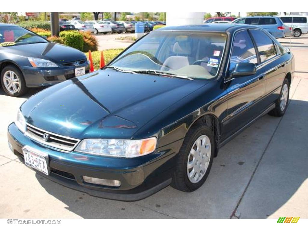 1995 Accord LX V6 Sedan - Sherwood Green Pearl / Beige photo #3
