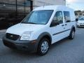 Frozen White 2012 Ford Transit Connect XL Van Exterior