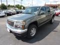 2011 Gray Green Metallic GMC Canyon SLE Crew Cab 4x4  photo #3