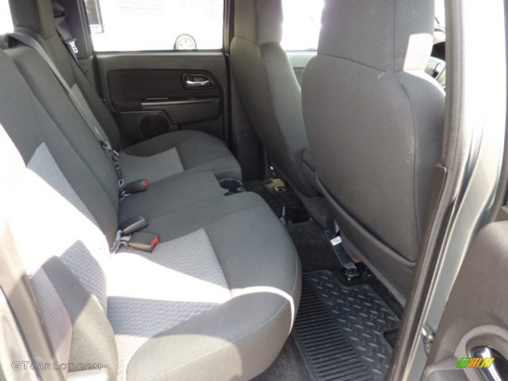 2011 Canyon SLE Crew Cab 4x4 - Gray Green Metallic / Ebony photo #12