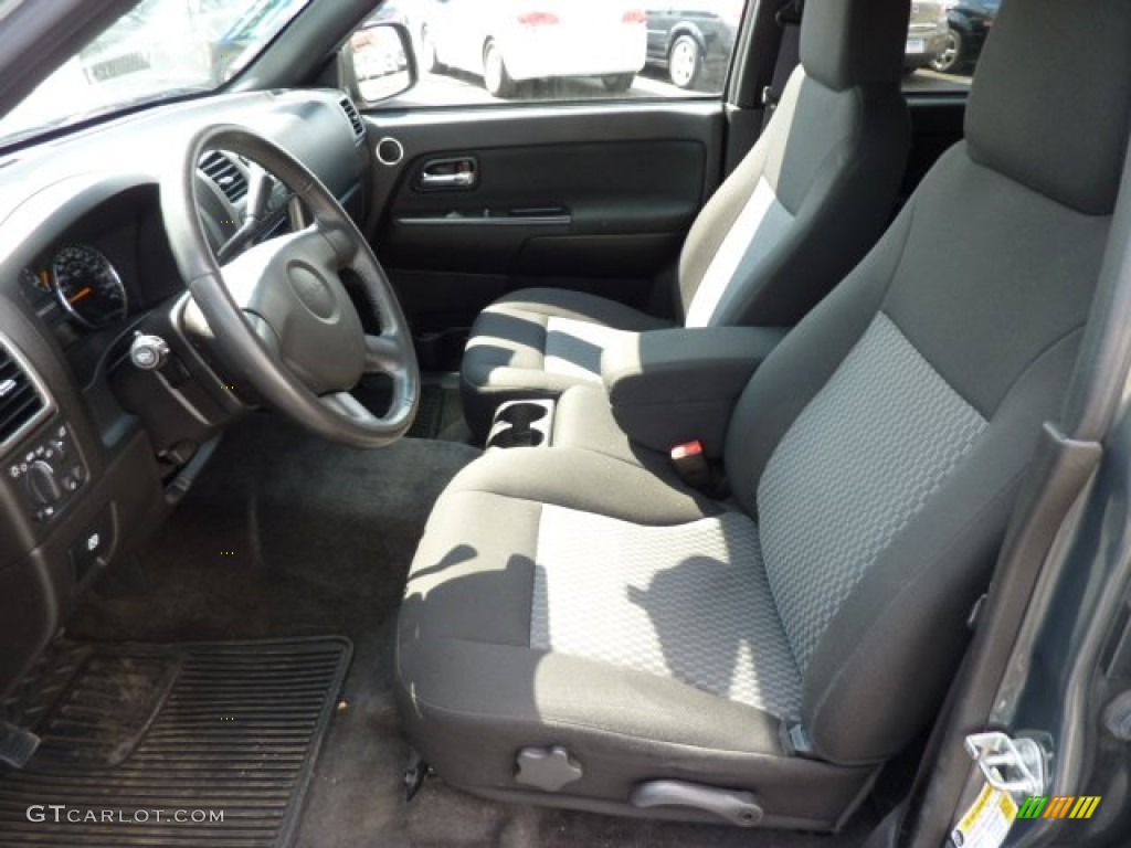 2011 Canyon SLE Crew Cab 4x4 - Gray Green Metallic / Ebony photo #16