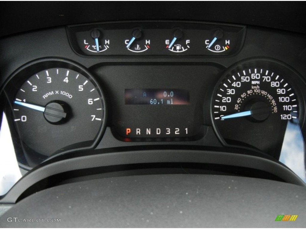 2012 Ford F150 XL Regular Cab Gauges Photo #70001450